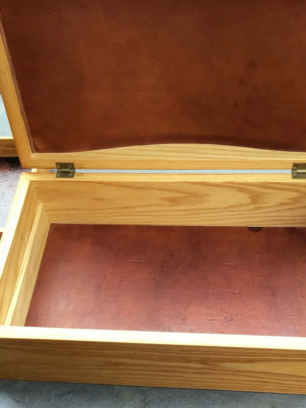 Handcrafted Large Wood Jewelry Box with Floral Inlay